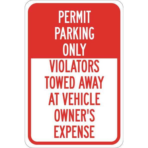Brady Traffic Sign, 18"H, 12"W, Plastic, 124390 - 124390