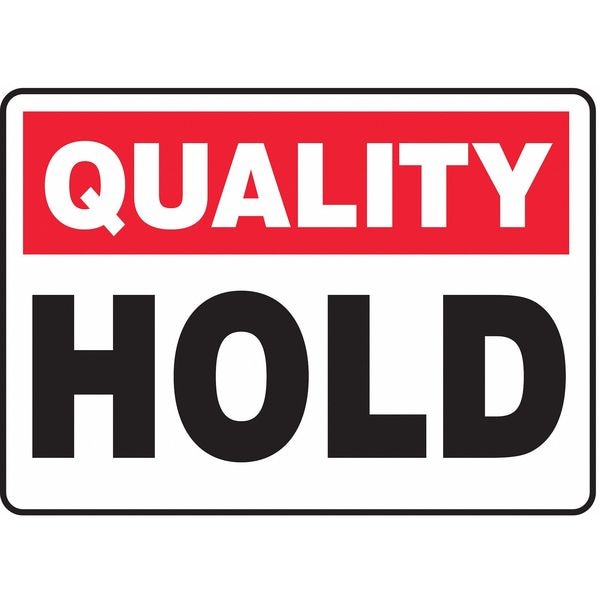 Accuform Quality Hold, 14" W x 10" H, Rectangle, Plastic, MQTL901VP - MQTL901VP