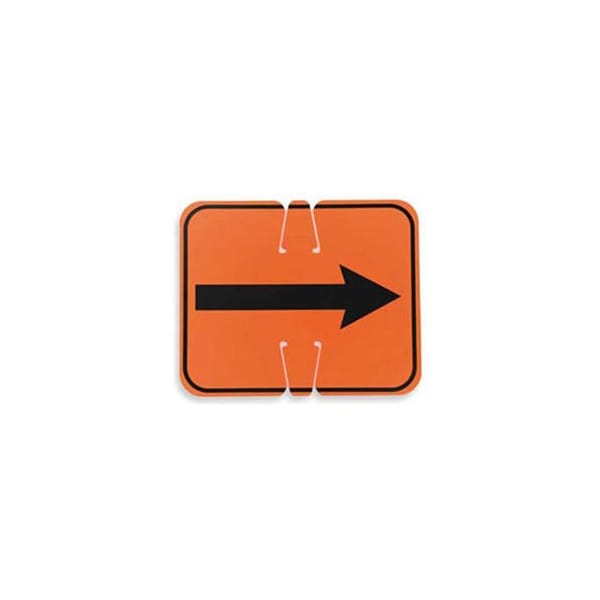 Cortina Safety Products Cone Sign - Reversible Arrow - Black on Orange - 03-550-2WA