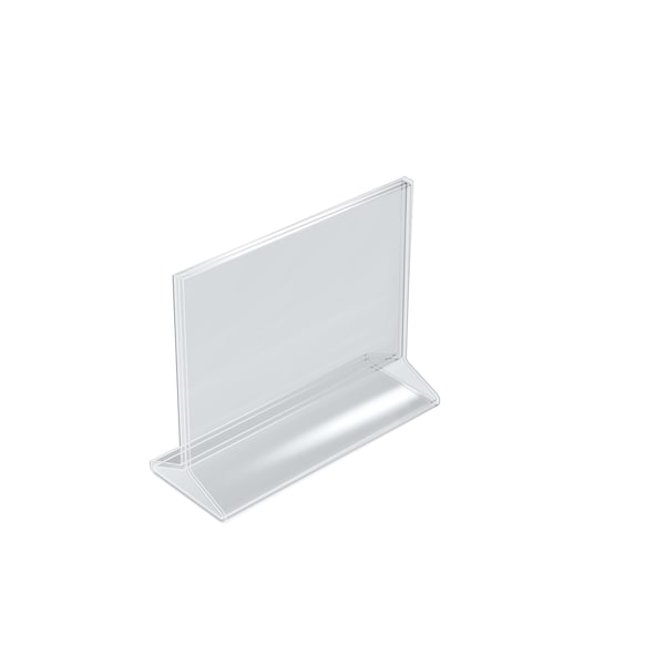 Azar Displays 7"W x 5.5"H Top-Load Two Sided Sign Holder, PK10 - 142707