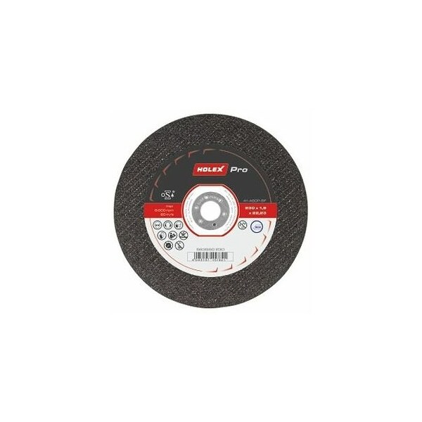 Holex Pro Cutting Disc for Steel and Stainless Steel, Extra Thin, Dia: 230 mm - 563550 230