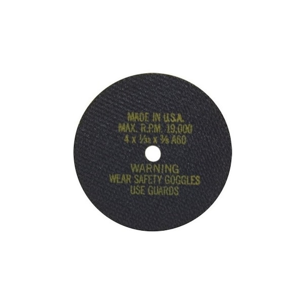 A E S Industries 4in Cut-Off Wheels - 4in x 1/32in x 3/8in -PK/5, 5PK - 3817