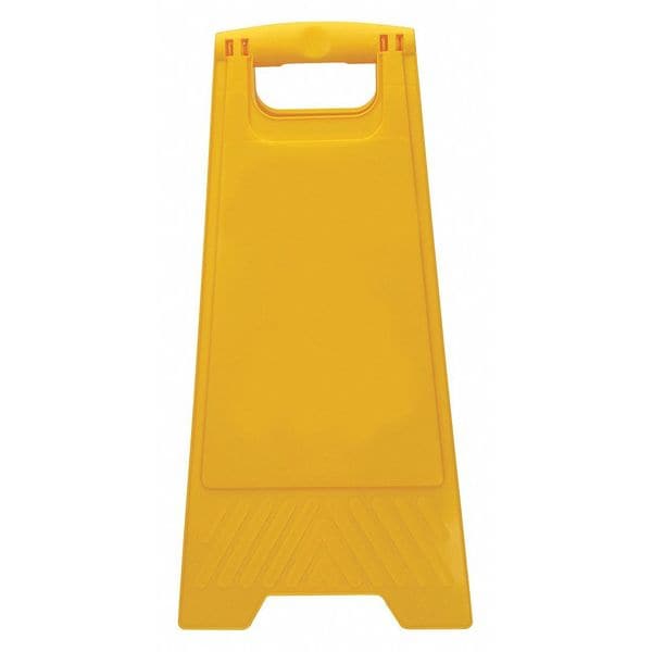 Brady Floor sign, 24-1/2" H, 12" W, Plastic, Rectangle, No Text, 104808 - 104808