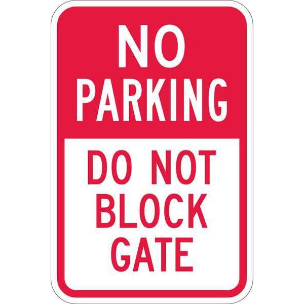 Lyle Gate No Parking Sign, 18" x 12, T1-1096-EG_12x18 - T1-1096-EG_12X18