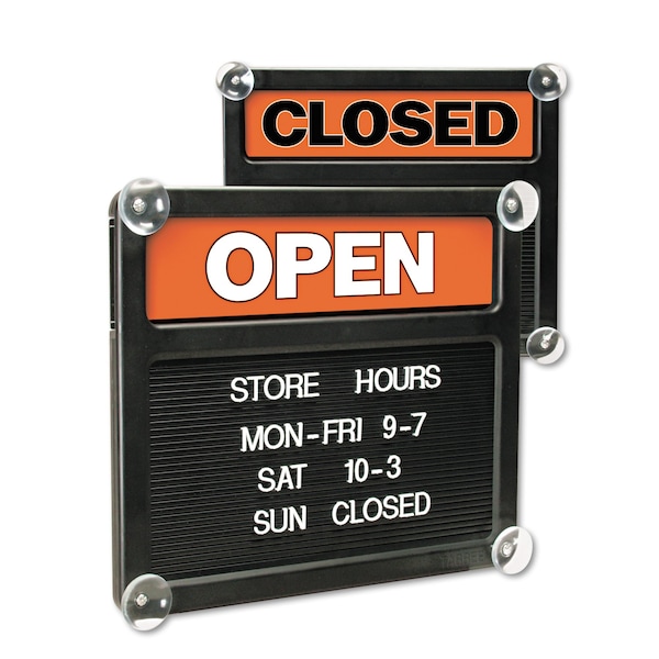 Headline Sign Closed; Open, 14 3/8" W x 12 3/8" H - 3727