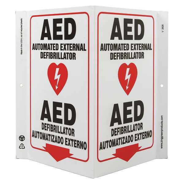 Zing AED Automated External Defibrillator/AED Defibrillator Automatizado Externo, 7 in W x 11 in H - 2626