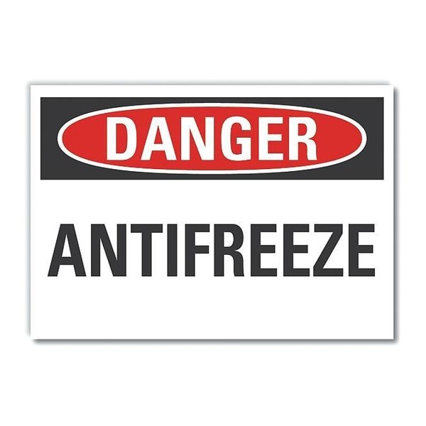 Lyle Danger Sign, 5 in H, 7 in W, Horizontal Rectangle, English, LCU4-0331-RD_7X5 - LCU4-0331-RD_7X5