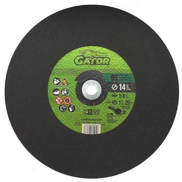 Gator Gator 14 in. D X 1 in. Aluminum Oxide/Silicon Carbide Masonry Cutting Wheel 1 each - 9767