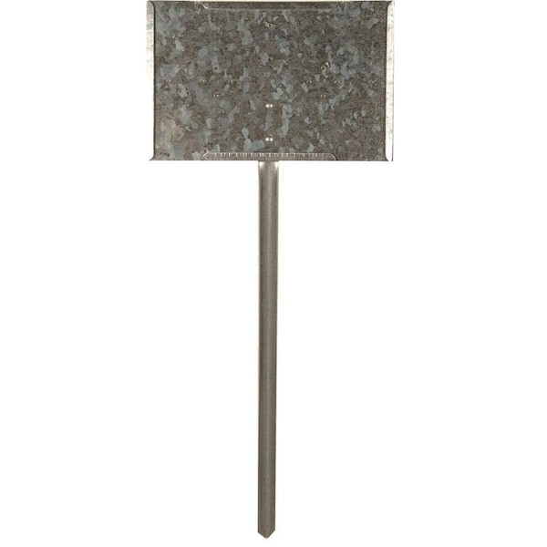 Col-Met COLLIER METAL SPECIALTIES Galvanized Steel Sign Holder, 11"W x 7"H x 18"L - 11718
