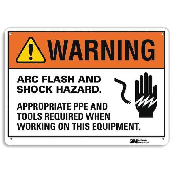 Lyle Warning Sign, 10" W, 7" H, 0.040" Thickness, U1-1077-NA_10x7 - U1-1077-NA_10X7