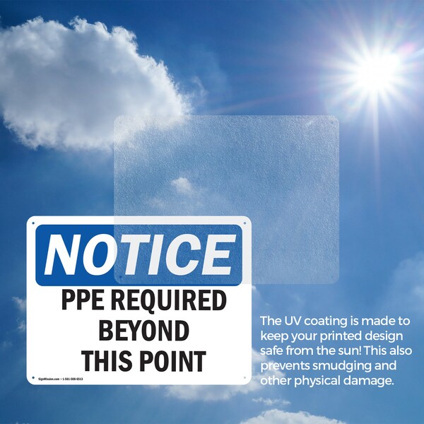 Signmission 10 in Height, 14 in Width, Plastic, Rectangle - OS-2PACK-NS-P-1014-L-17762