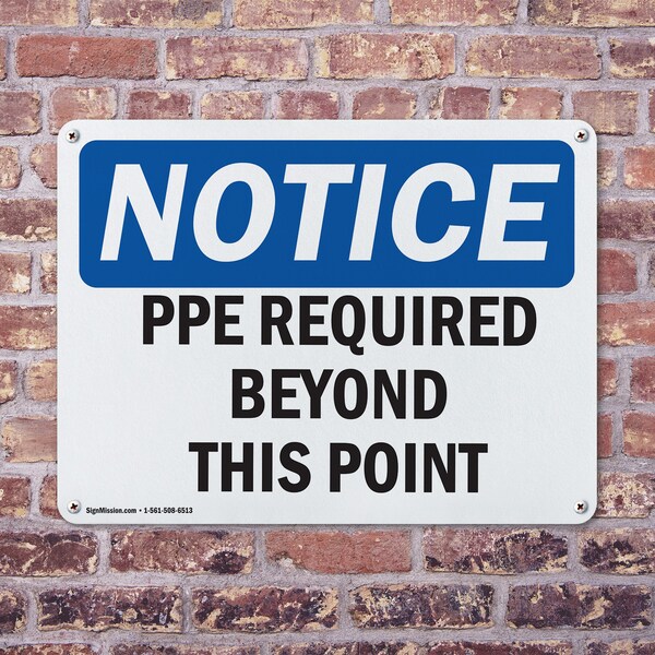 Signmission 10 in Height, 14 in Width, Plastic, Rectangle - OS-2PACK-NS-P-1014-L-17762