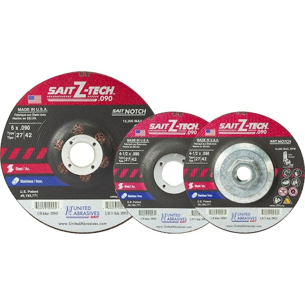 United Abrasives/Sait CutNotching WheelT277x09x78PK25 - 20946