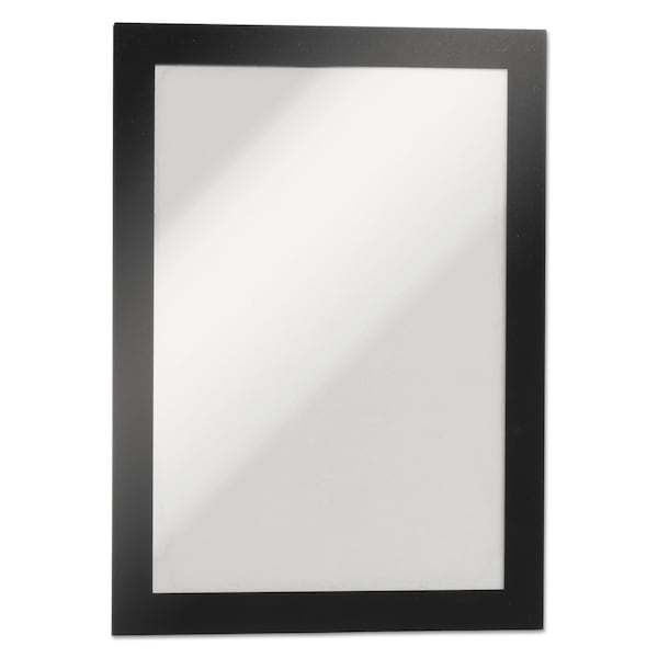 Durable Office Products DURAFRAME Sign Holder, 5 1/2 x 8 1/2, Black Frame, 2/Pack - 491301