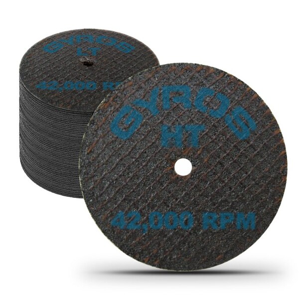 Gyros HT 1.75" Double Reinforced Resin Cut-Off Wheel for High Tensile Materials, Dia. Size 1.75", 50PK - 11-31702/50