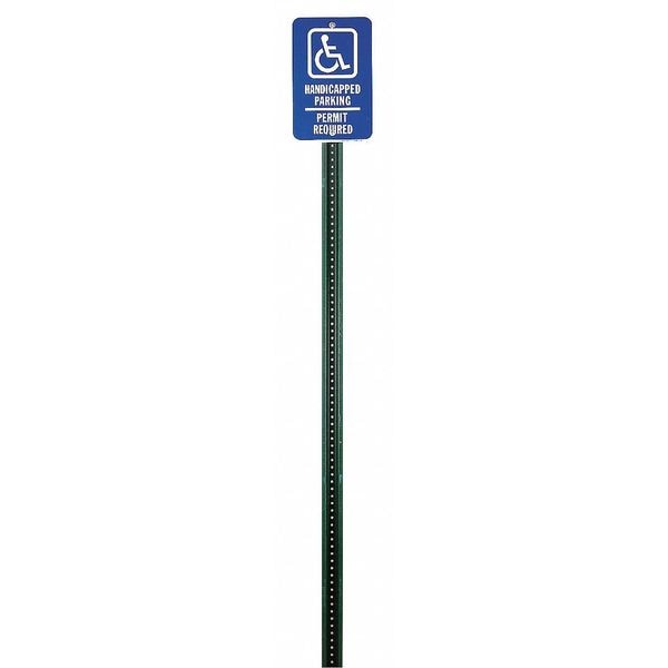 Tapco Sign Post, U-Channel, , Steel Green, Powder Coated, 10 ft. L, 1-15/32" D - 054-00004