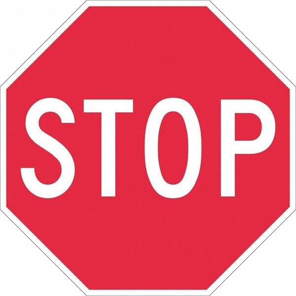 Lyle Stop Sign, 18" Height, 18" Width, Aluminum, Octagon, English - T1-1006-EG_18X18