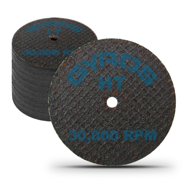 Gyros HT 2" Double Reinforced Resin Cut-Off Wheel, for High Tensile Materials, Dia. Size 2", 50PK - 11-32208/50