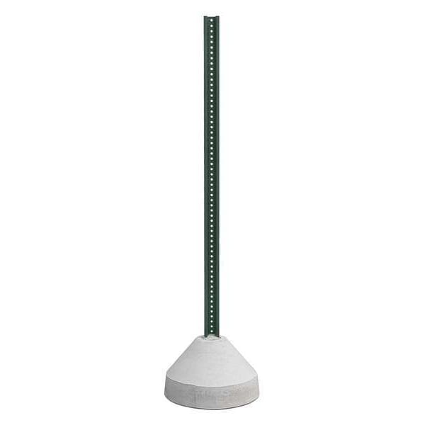 Tapco 125 Pound Concrete Base with U-Channel Post, U-Channel, , Concrete, Steel Green, Powder Coated - 373-00920