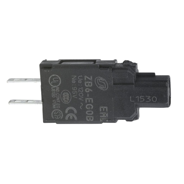 Cuerpo completo para luces piloto de Schneider Electric, Harmony XB6, bloque de luz con cuerpo/collar de fijación y bombilla de neón de 230 V - ZB6EM0B.