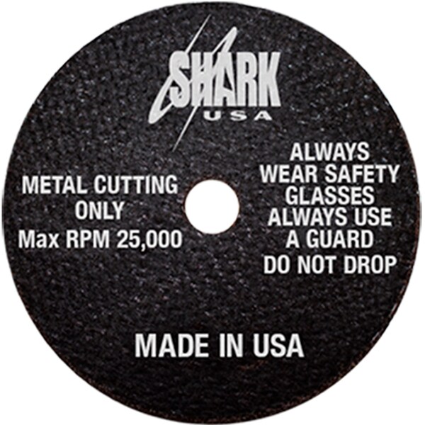 Shark Industries 3" x 1/32" x 3/8" Cut-off Wheels 54 Grit - 10 Pk - 12700