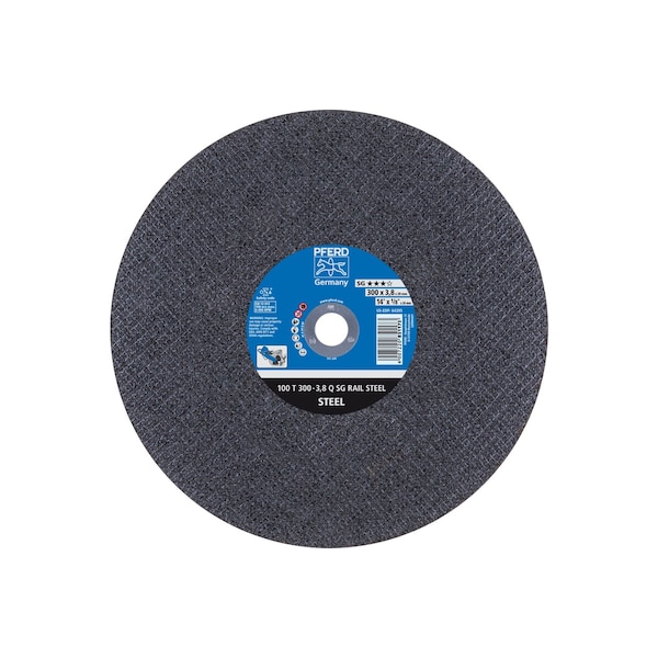 Pferd 12 in Dia, 1/8 in Thick, 20 mm Arbor Hole Size, 24 Grit, Performance Line SG-ELASTIC Series - 64395