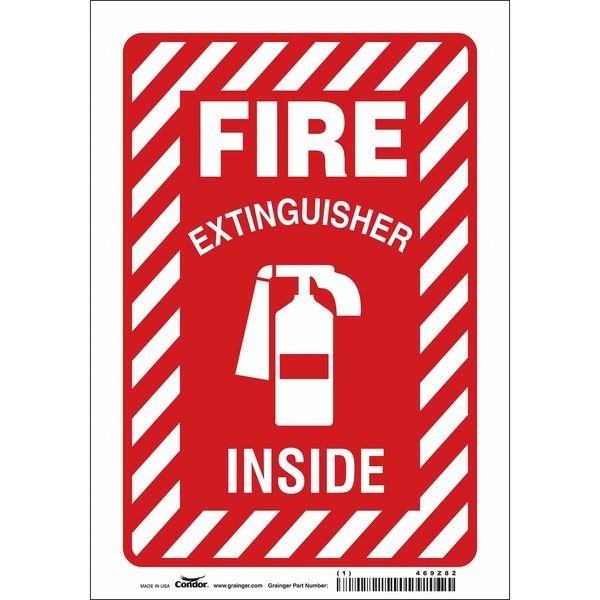 Condor Safety Sign, 7" W, 10" H, 0.004" Thickness - 469Z82