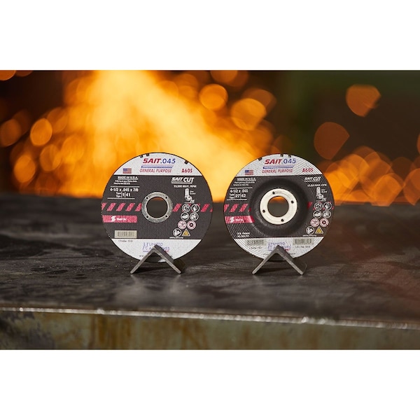 United Abrasives/Sait United Abrasives - Sait Cut Off Wheel Type 1 A60S 7" x .045" x 5/8" 60 Grit Aluminum Oxide - 23107