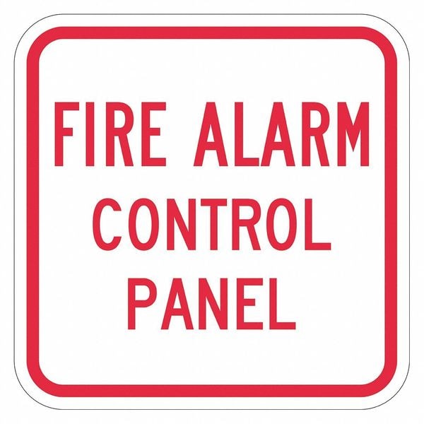 Lyle Facility Sign, 12 in H, 12 in W, Aluminum, Square, English, T1-1816-EG_12x12 - T1-1816-EG_12X12