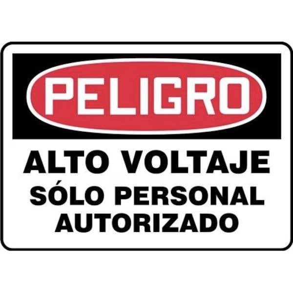Accuform OSHA DANGER Safety Sign HIGH SHMELC135VS - SHMELC135VS
