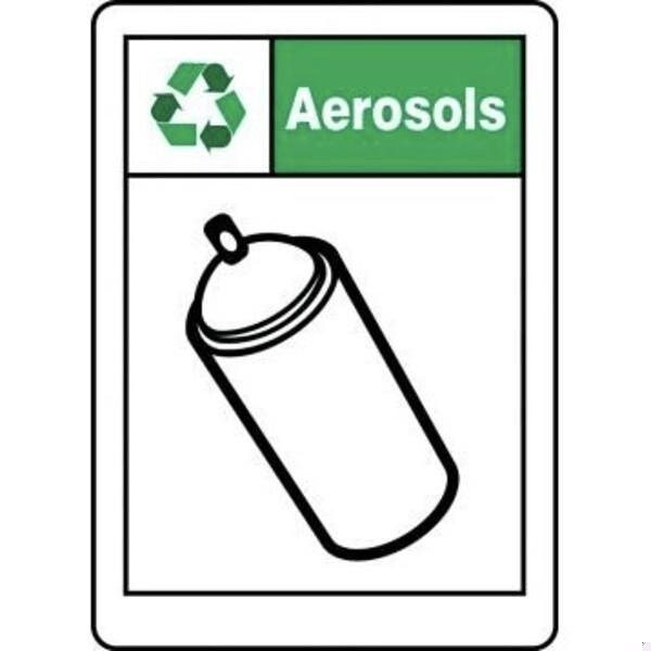 Accuform SAFETY SIGNS AEROSOLS 7 X 5 PLASTIC MPLR589VP - MPLR589VP
