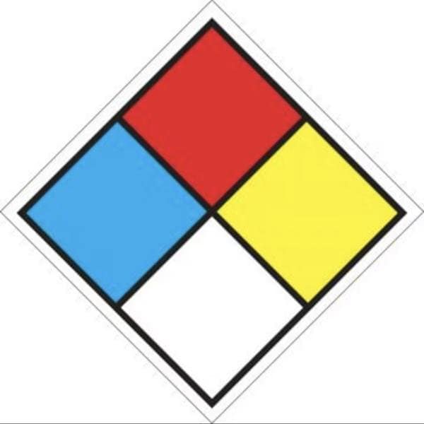 Accuform NFPA SAFETY PLACARD 15 in DIAMOND 15 in - ZFD515EV