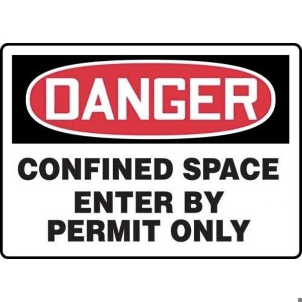 Accuform OSHA DANGER SAFETY SIGN CONFINED MCSP133XT - MCSP133XT