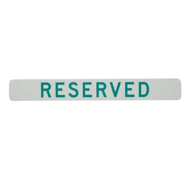 Lyle Parking Sign, 2-1/2 x 20In, GRN/WHT, Text, CS-002-20HA - CS-002-20HA
