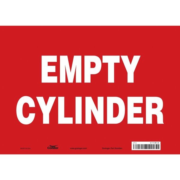 Condor Safety Sign, 10 in Height, 14 in Width, Vinyl, Horizontal Rectangle, English, 471M58 - 471M58