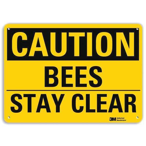 Lyle Safety Sign, 10 in Height, 14 in Width, Aluminum, Horizontal Rectangle, English - U4-1080-RA_14X10