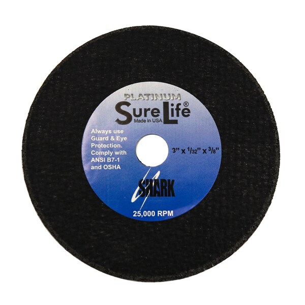 Shark Industries 3" x 1/32" x 3/8"  Zirconia Cut-off Wheels 6 Pk 60 Grit - 12758