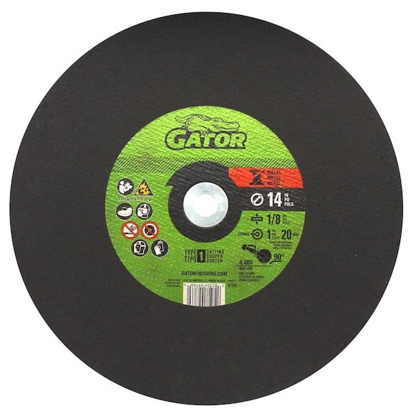Gator Gator 14 in. D X 1 in. Aluminum Oxide Metal Cut-Off Blade 1 pk - 9766
