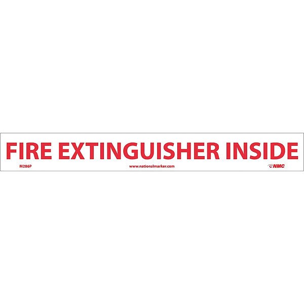 Nmc Fire Extinguisher Inside 2X 16 Sign - M286P