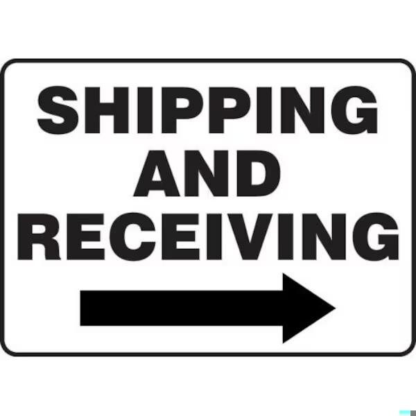 Accuform Safety Sign SHIPPING AND RECEIVING MVHR570XL - MVHR570XL