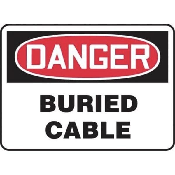 Accuform OSHA DANGER SAFETY SIGN BURIED MELC111VS - MELC111VS