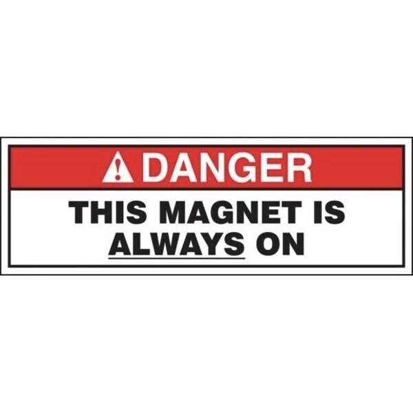 Accuform ANSI DANGER SAFETY SIGN THIS MAGNET MRAD144VP - MRAD144VP