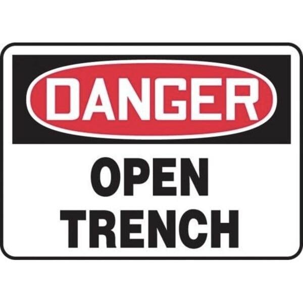 Accuform OSHA DANGER SAFETY SIGN OPEN TRENCH MCRT031VS - MCRT031VS