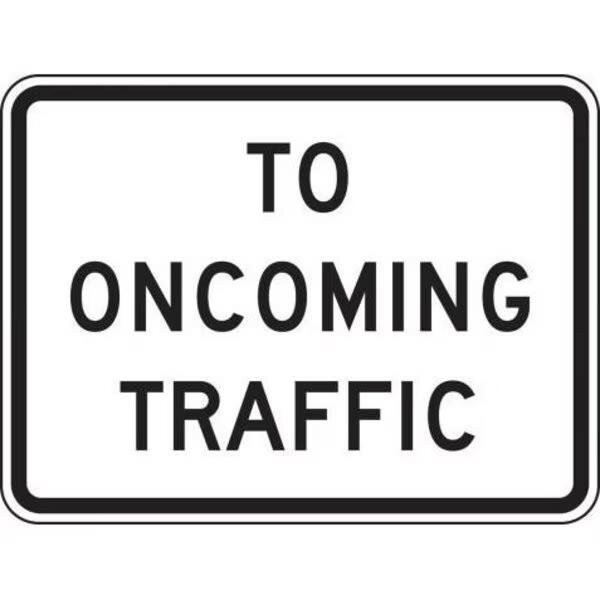 Accuform STOP AND YIELD SIGN TO ONCOMING FRR431RA - FRR431RA