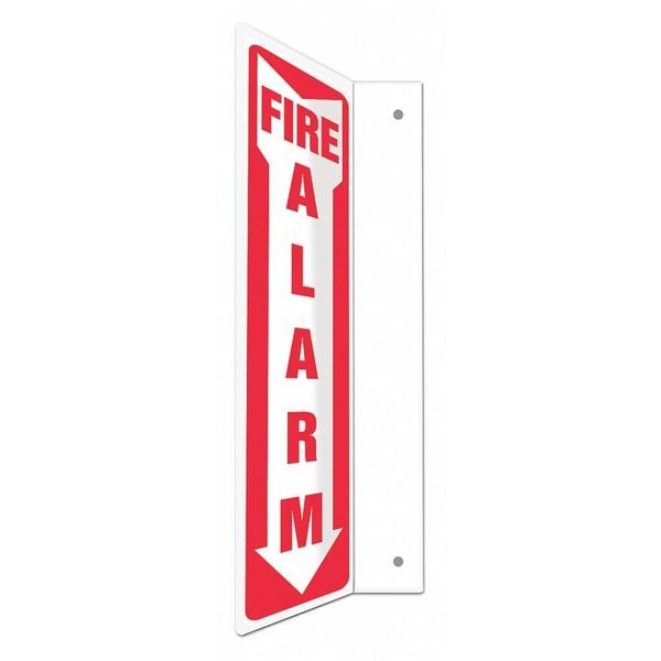 Condor High Visibility Safety Sign, 18 in Height, 4 in Width, PETG, L-Shape Projection, English - 480X24