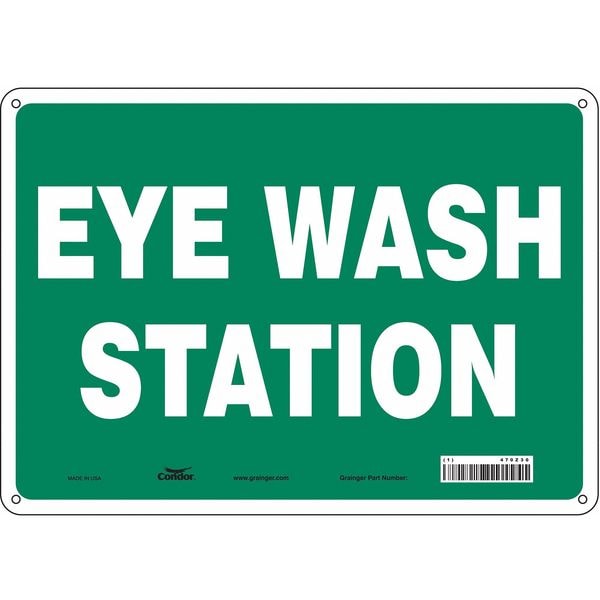 Condor Eye Wash Station, 14 in W x 10 in H, Horizontal Rectangle, Polyethylene, 470Z30 - 470Z30