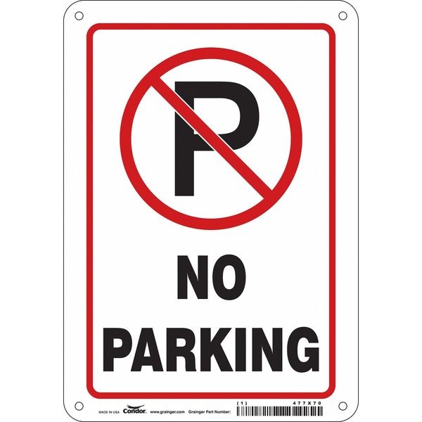 Condor Traffic Sign, 7" W, 10" H, 0.055" Thickness, 477X70 - 477X70