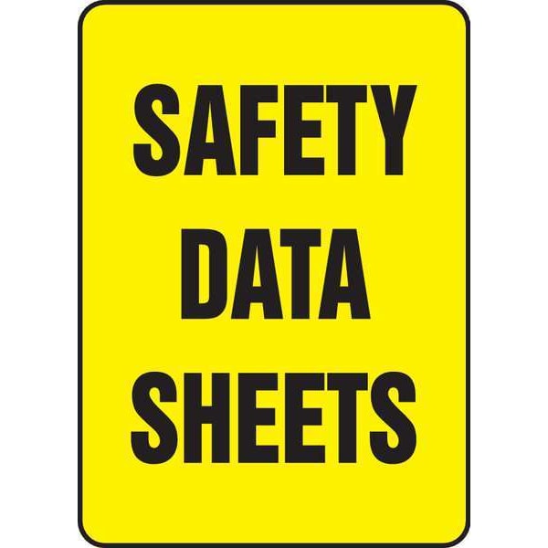 Accuform Safety Data Sheets Safety Sign, Safety Data Sheets, 10 in W, 14 in H - MCHM517VP