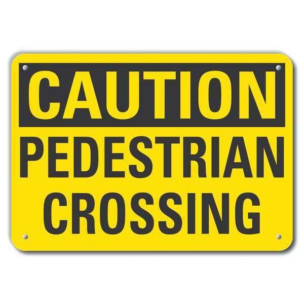 Lyle Caution Sign, 7 in H, 10 in W, Aluminum, Vertical Rectangle, English, LCU3-0255-RA_10x7 - LCU3-0255-RA_10X7