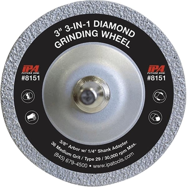Innovative Products Of America 3 in. Diamond Grinding Wheel - IP8151